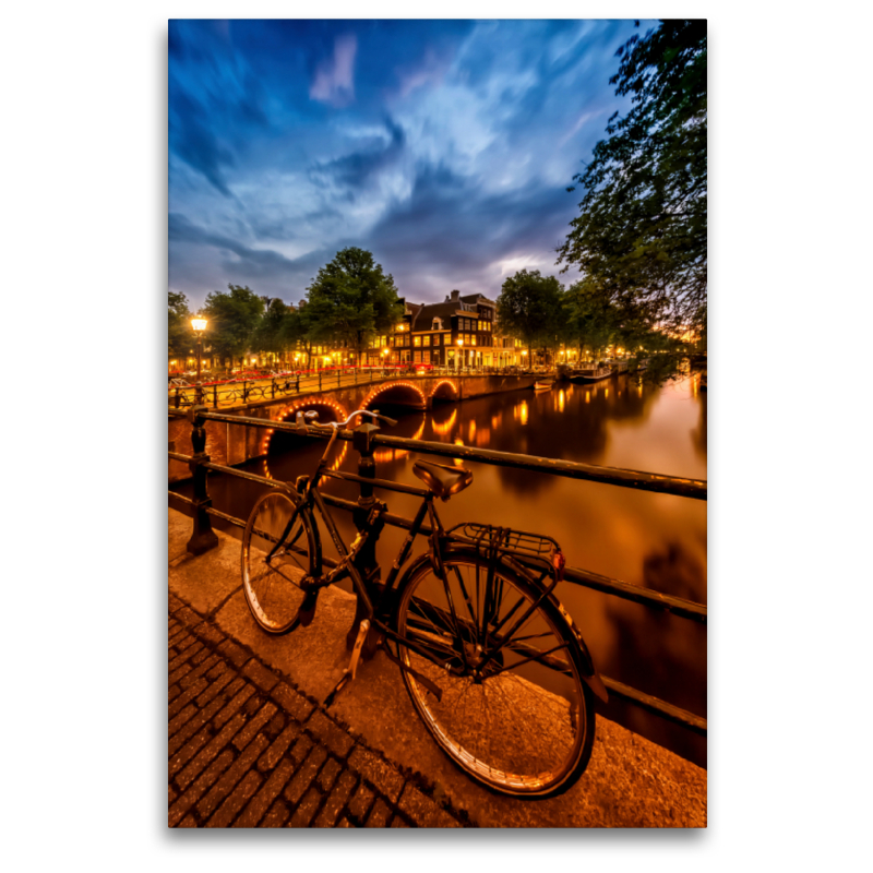 AMSTERDAM Abendimpression von der Brouwersgracht