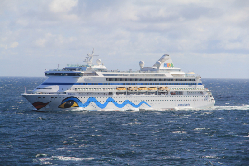 'AIDAvita' in der Nordsee