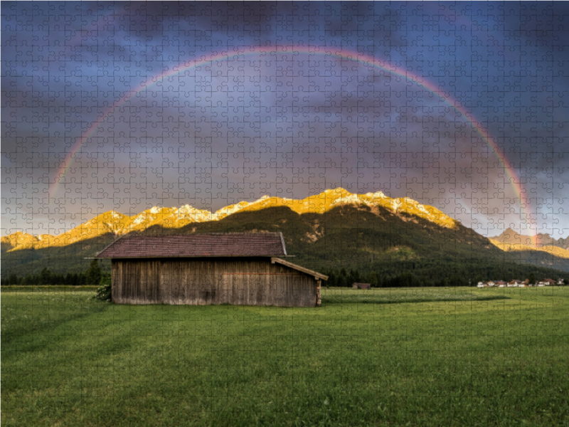 Regenbogen über dem Karwendel