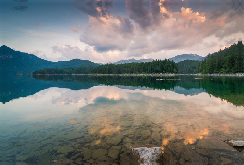 Morgen am Eibsee