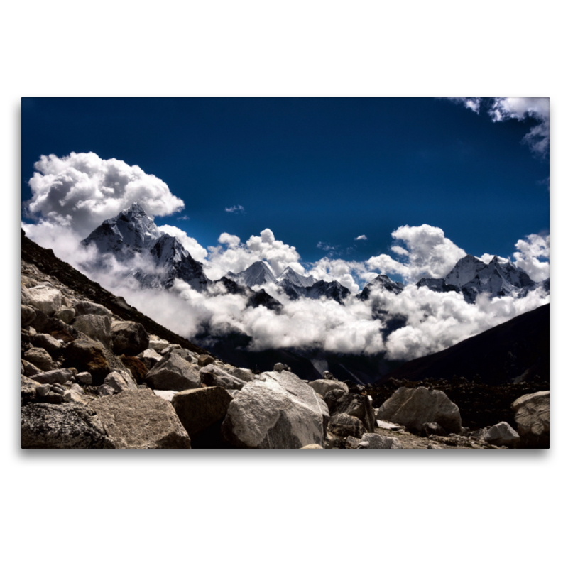 Ama Dablam 6814 m (links), Himalaya Szenario