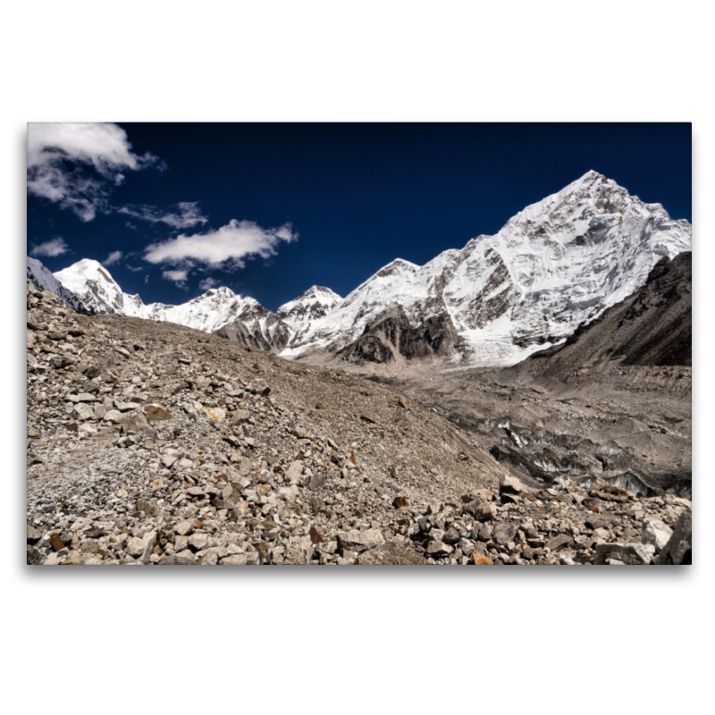 Nuptse (7861 m), Khumbutse (6636 m), Lingtren (6714 m)