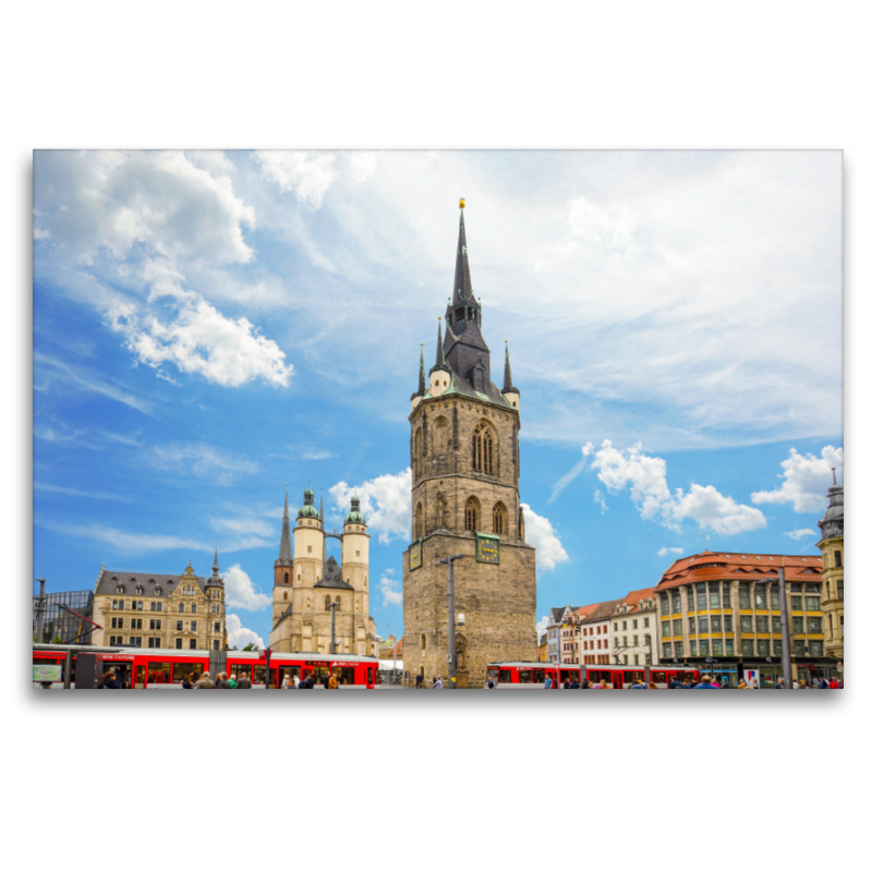 Marktplatz mit Rotem Turm und Marktkirche