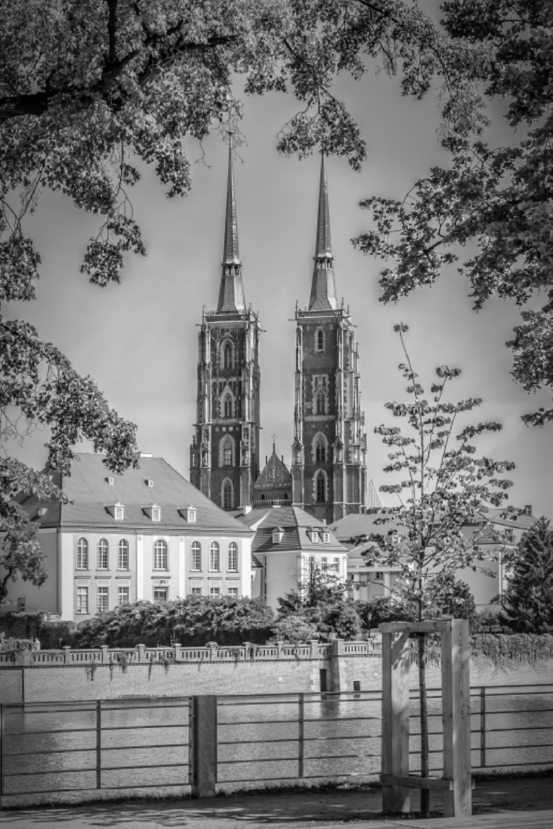 Breslauer Dom in Monochrom