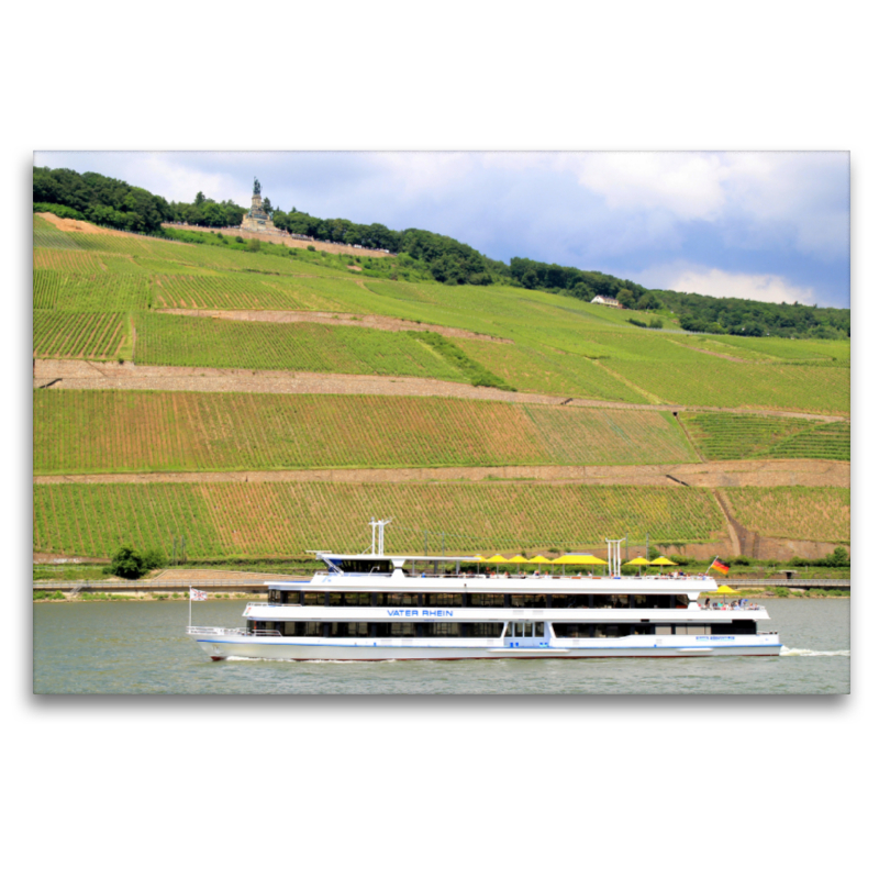 Hoch oben liegt das Niederwalddenkmal nicht weit von Rüdesheim