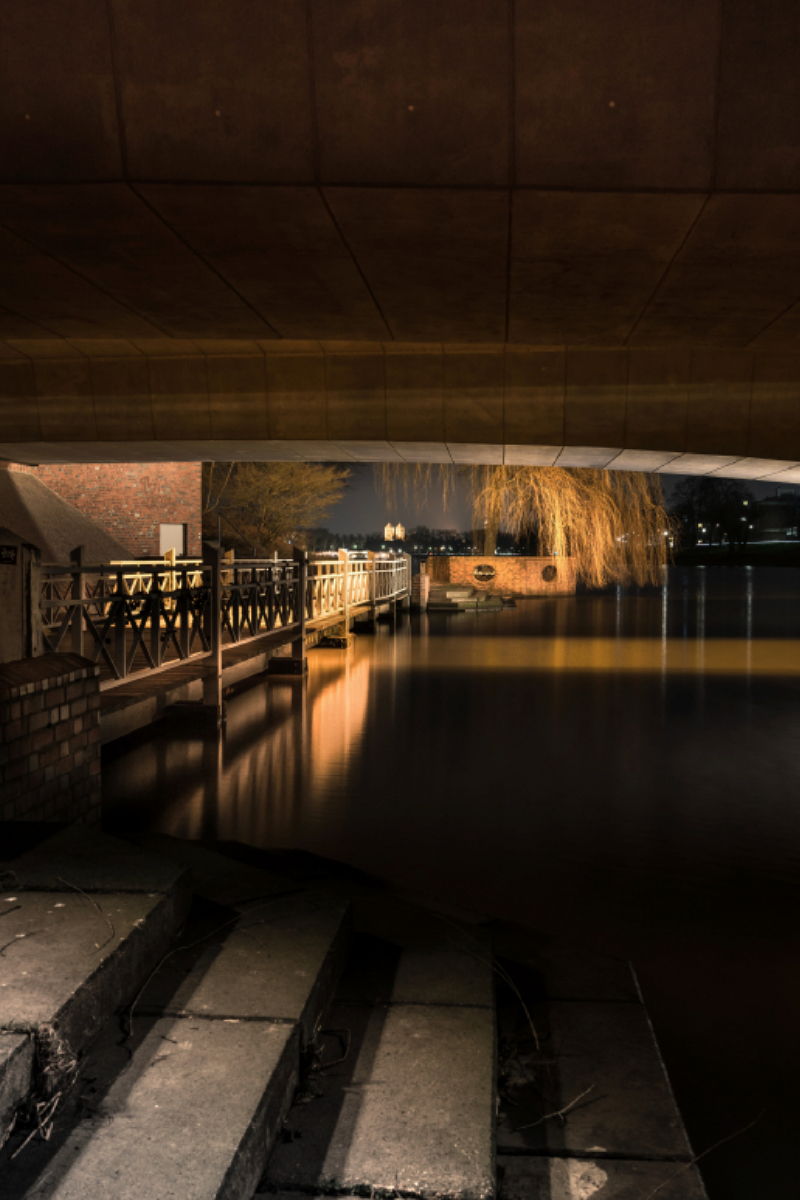 Der Blick unter die Torminbrücke