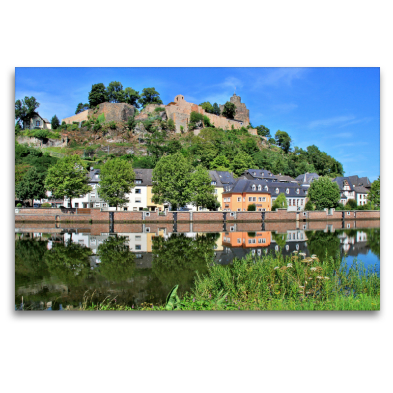 Blick auf die Burgruine Saarburg