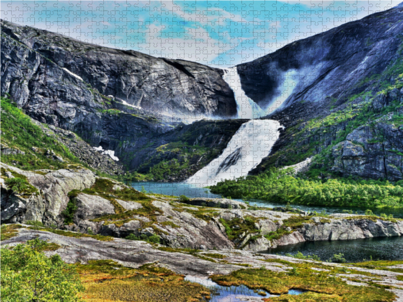 Norwegen Wasserfall