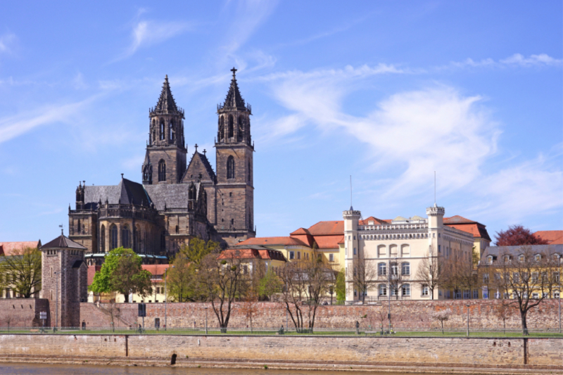 Dom zu Magdeburg St. Mauritius und Katharina im Frühling