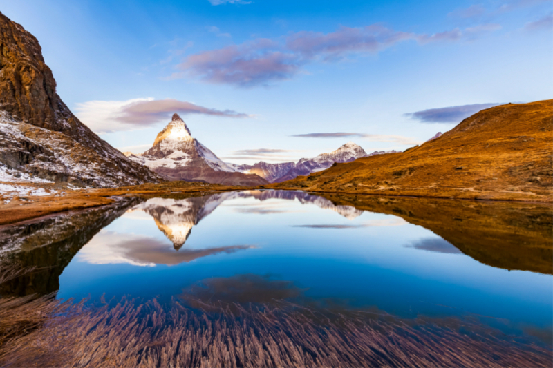 Matterhorn im Wallis in der Schweiz