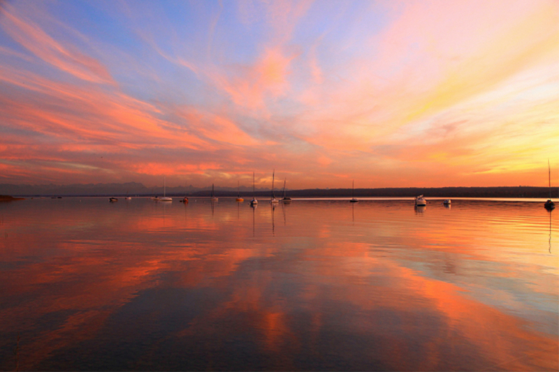 Wolkenschauspiel am Ammersee