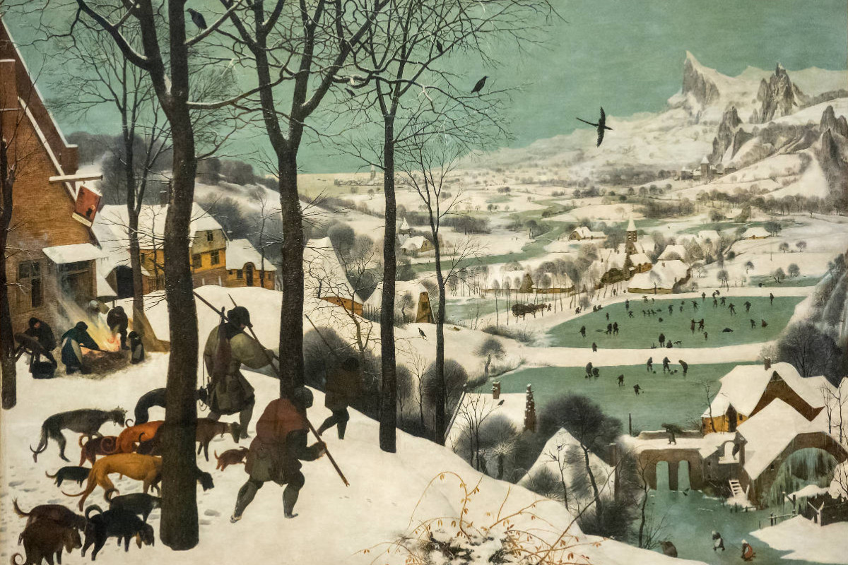 Jäger im Schnee (Winter) - 1565