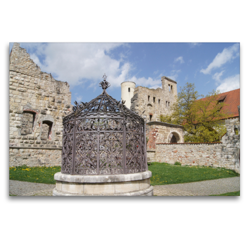 Brunnen auf Schloss Hellenstein