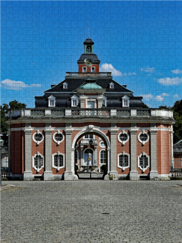 Amtsgericht und Amalienbrunnen in Bruchsal