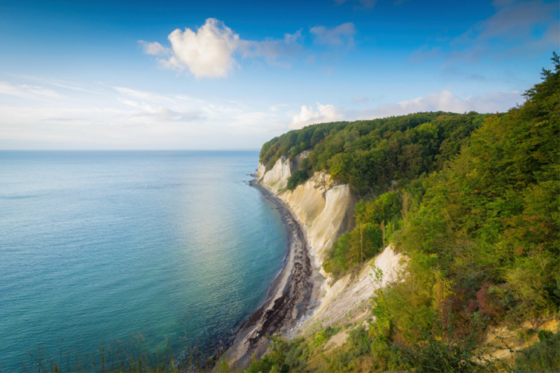 Kreideküste auf Insel Rügen