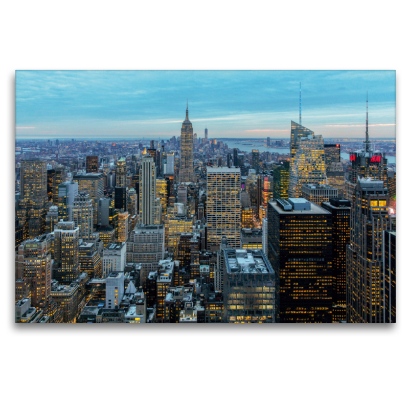 Top of the Rock, Aussicht am Abend vom Rockefeller Center