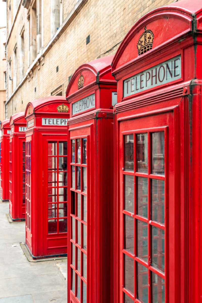 London: Telefonzellen