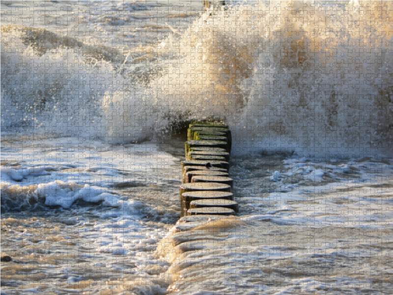 Das Meer zeigt sich von der wilden Seite