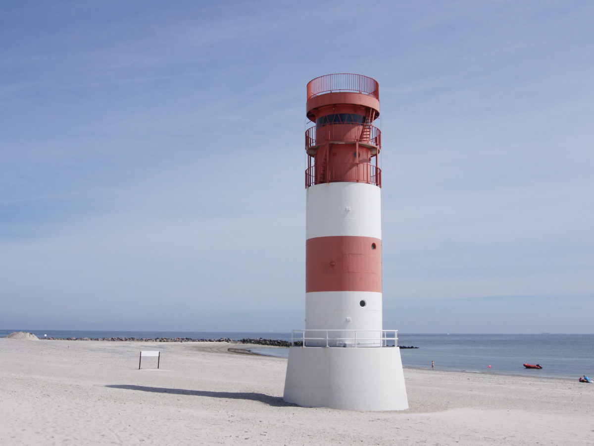 Leuchtturm auf Helgoland Düne