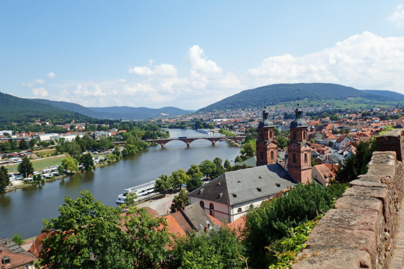 Blick von der Mildenburg über die Altstadt Miltenbergs