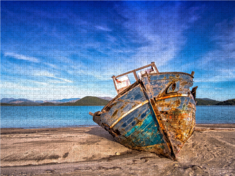 Fischerboot am Strand