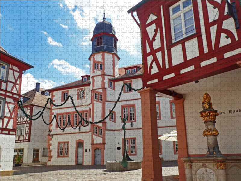 Am Fischmarkt mit dem 'Volkerbrunnen ' in Alzey