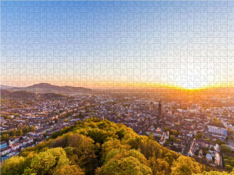 Blick vom Schlossberg auf Freiburg im Breisgau