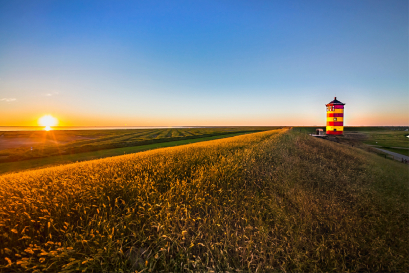 Ostfrieslands Liebling im Sonnenuntergang