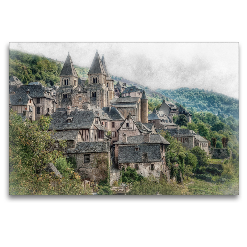 Conques, auf den Wegen von Saint-Jacques-de-Compostelle (Aveyron)