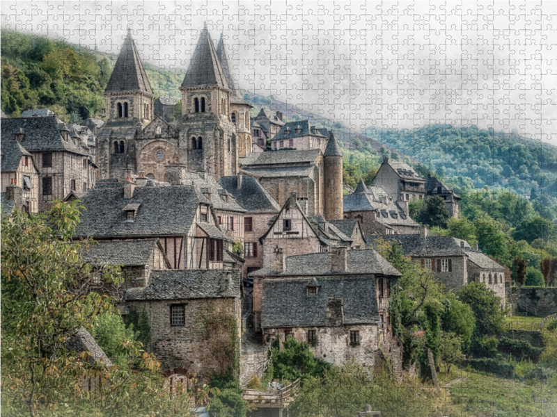 Conques, auf den Wegen von Saint-Jacques-de-Compostelle (Aveyron)