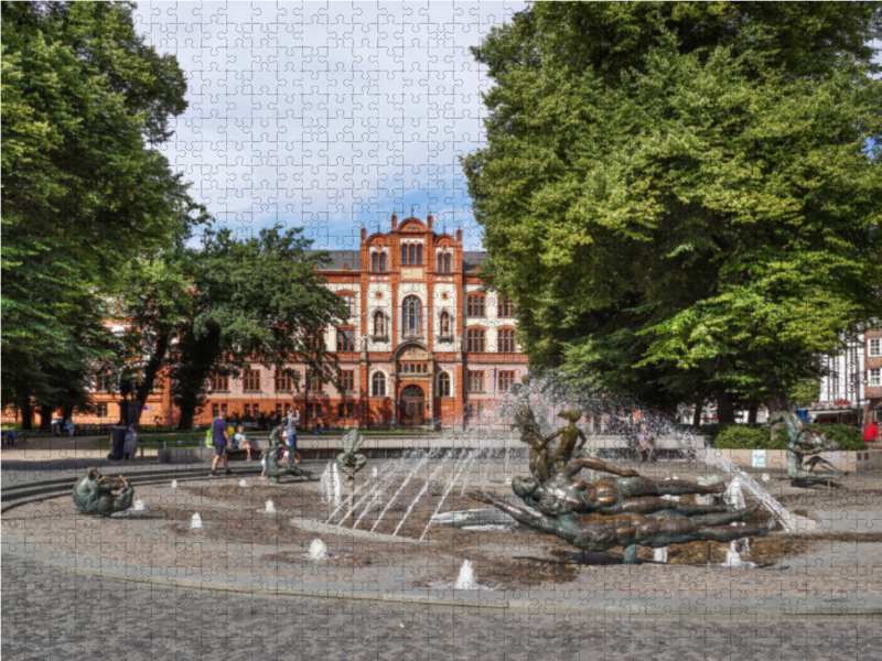 Brunnen der Lebensfreude vor der Universität Rostock