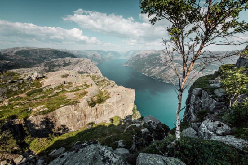 Blick auf den Preikestolen