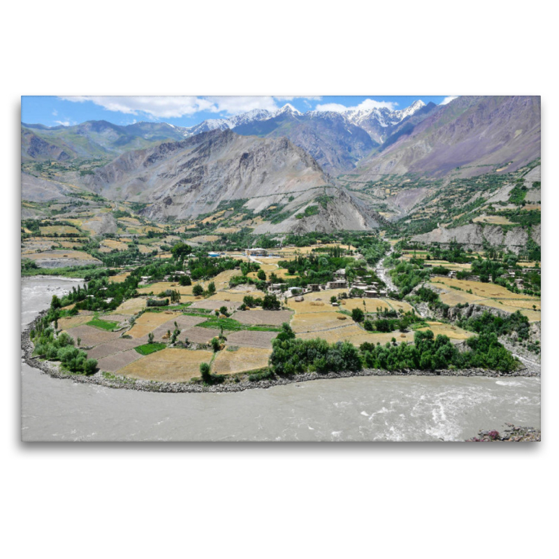 Flussoase, Panj Fluss , Wakhan Korridor, Afghanistan