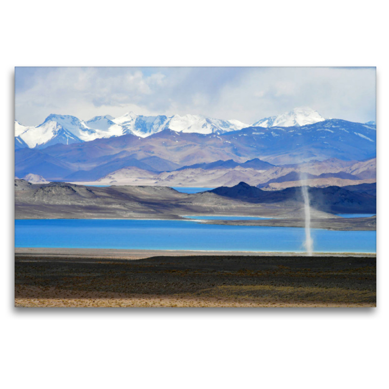 Windhose, Karakul See, Pamir Highway, Tadschikistan