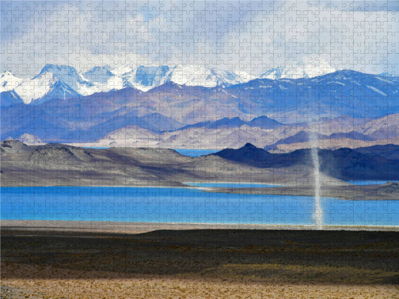 Windhose, Karakul See, Pamir Highway, Tadschikistan