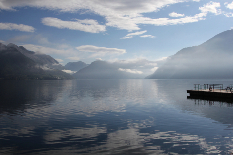 Morgen am Storfjorden / Ejdsdal