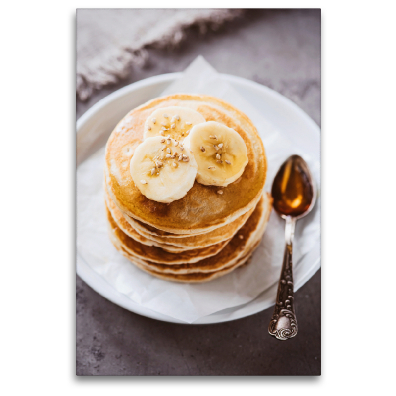 Vegane Pancakes mit Bananen