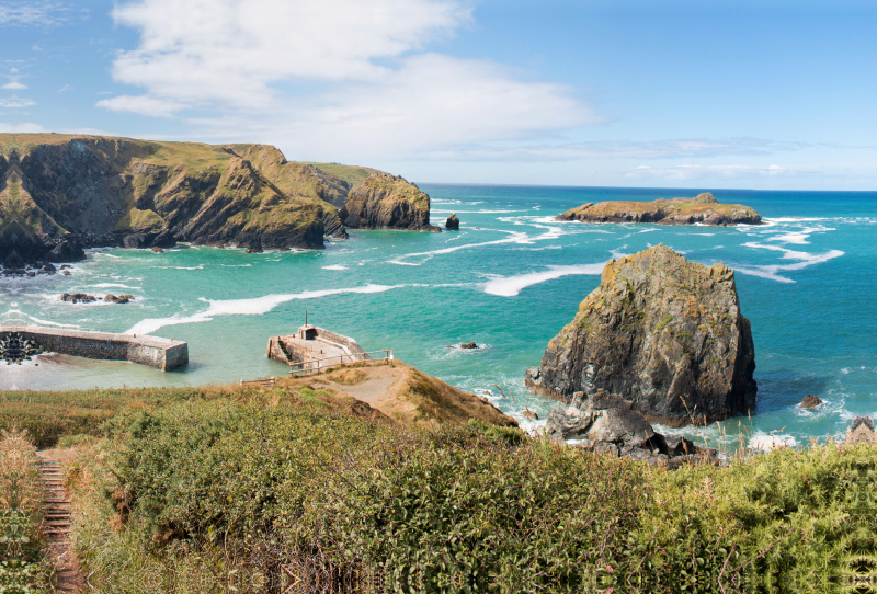 Hafen in Mullion Cove Cornwall