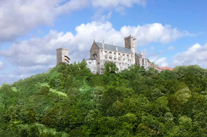 Wartburg bei Eisenach um 1900