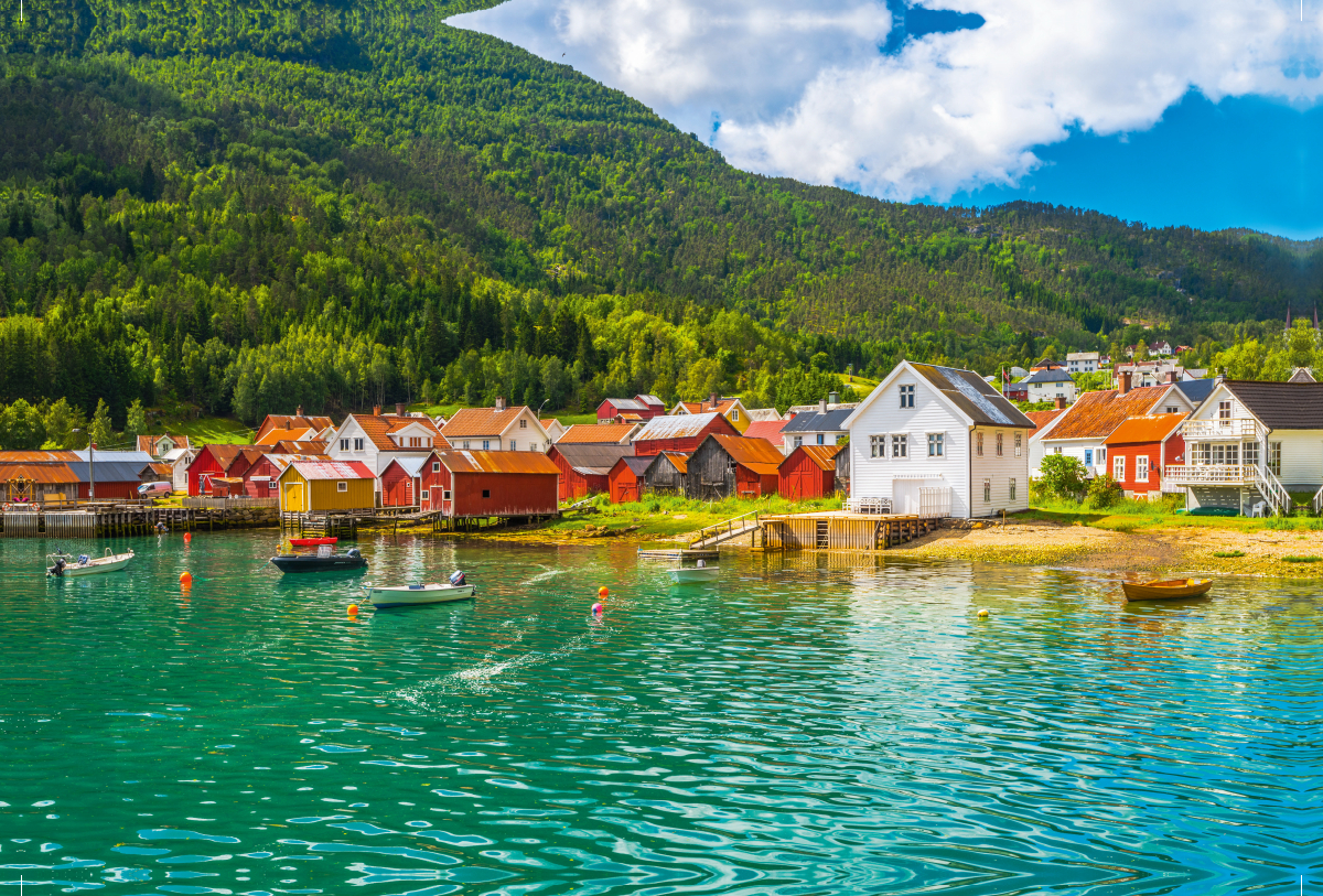 Solvorn, Dorf am Sognefjord