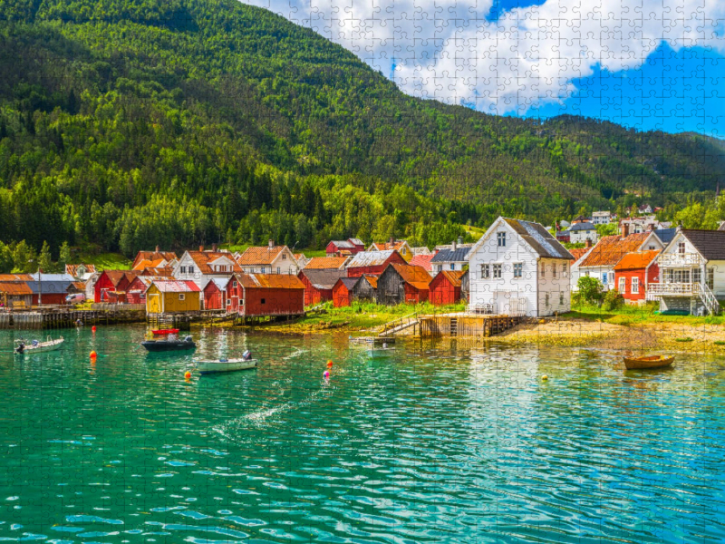 Solvorn, Dorf am Sognefjord