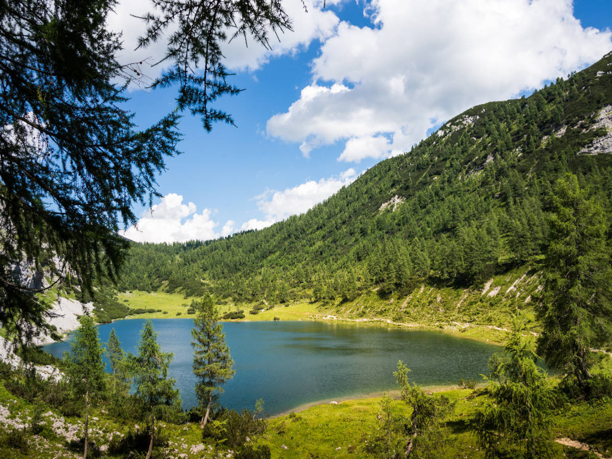 Bergsee in den Alpen