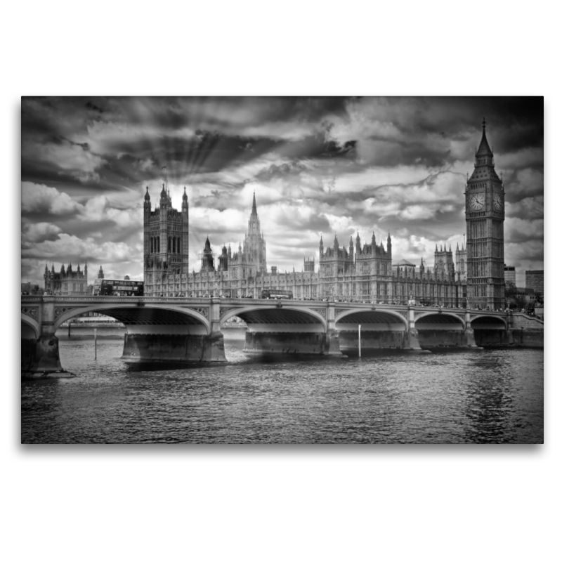 LONDON Houses of Parliament und Westminster Bridge