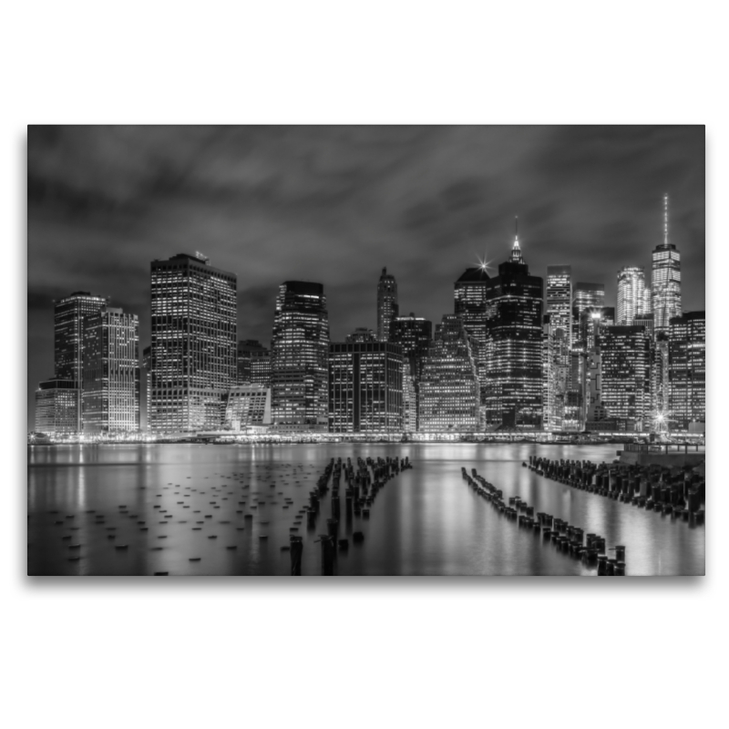 NEW YORK CITY Monochrome Impression bei Nacht