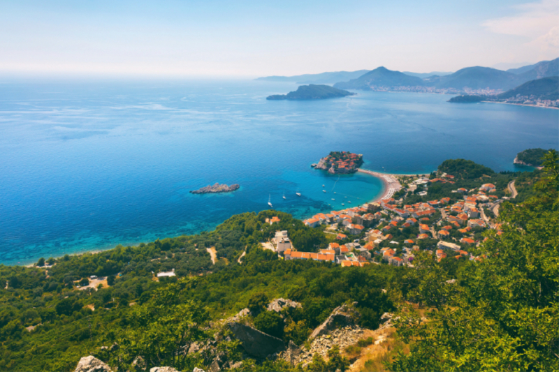 Adriaküste bei Sveti Stefan