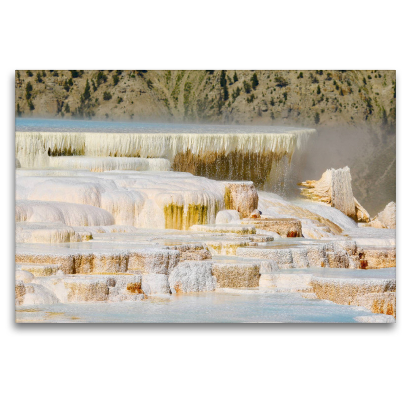 Die Terrassen von Mammoth Hot Springs.