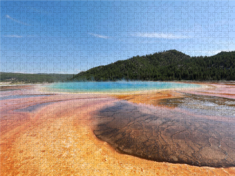 Mikroorganismen sorgen, je nach Wassertemperatur, für die außergewöhnliche Farbgebung der Quellen.