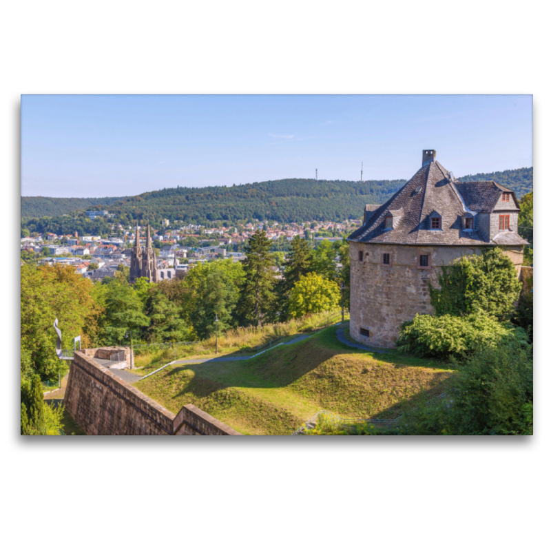 Romantische Stadtansicht von Marburg an der Lahn