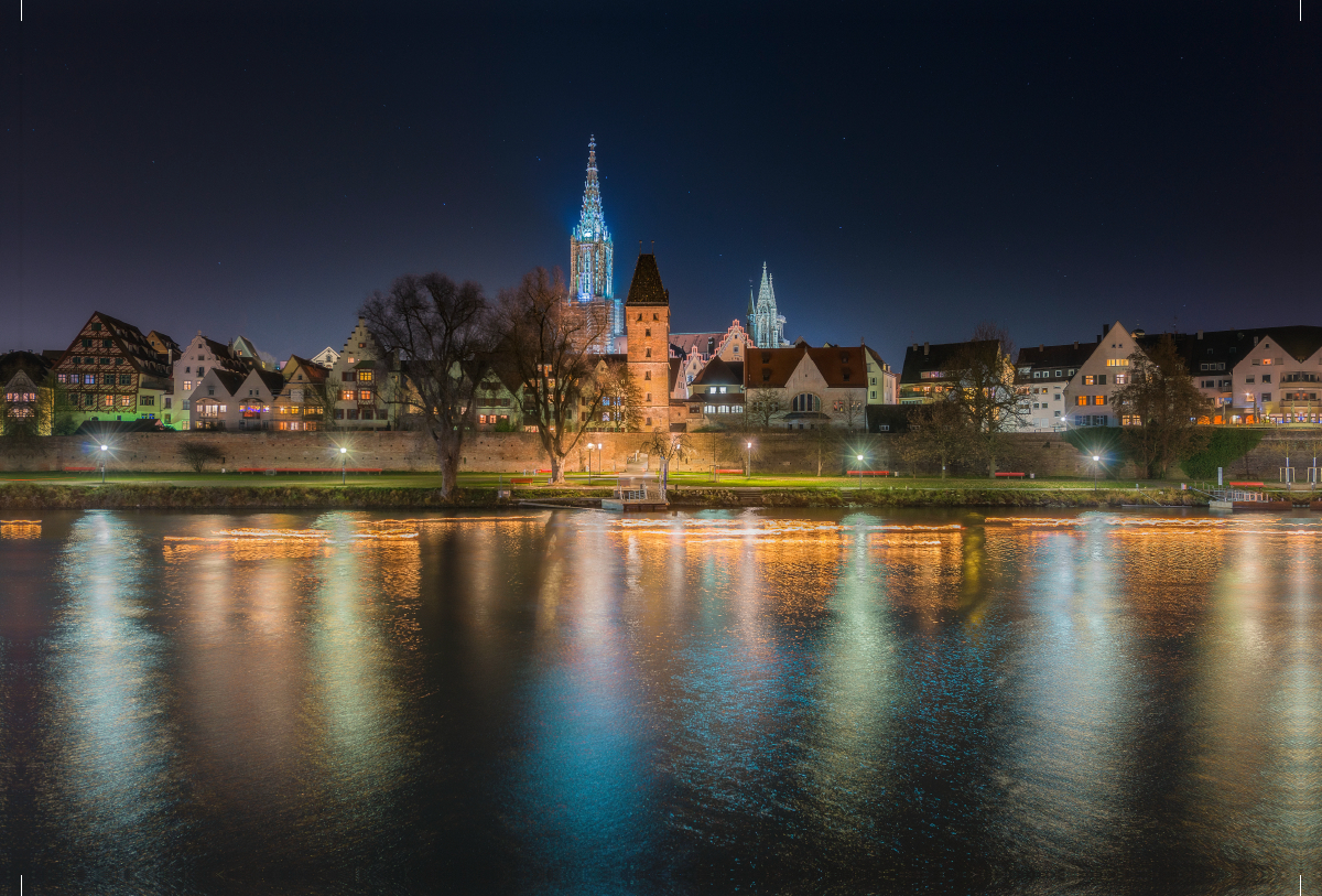 Donauufer, Metzgerturm und Ulmer Münster