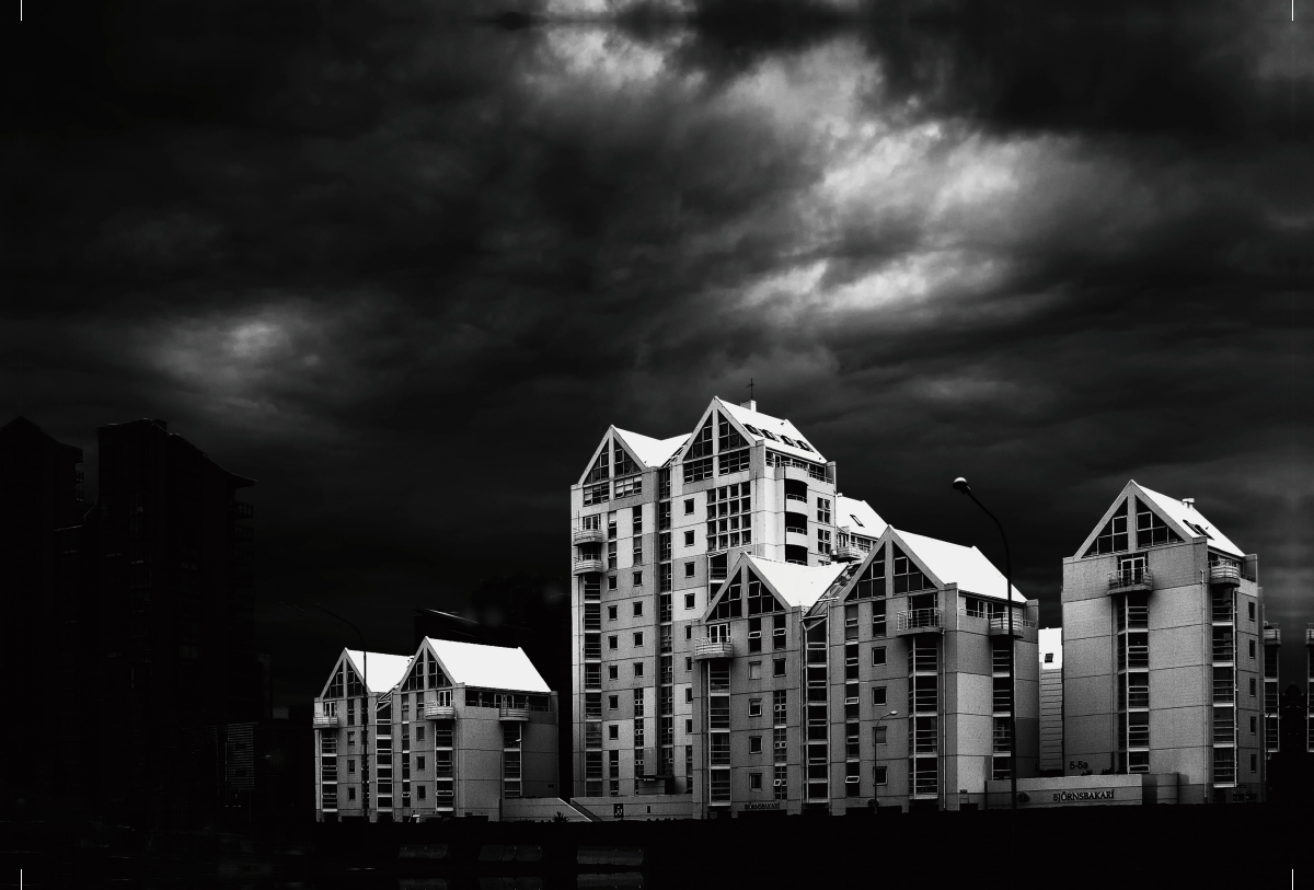 Die Skyline von Reykjavik, Island